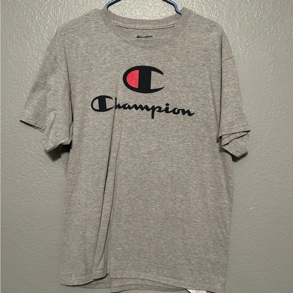 Champion Heather Gray Men's Short Sleeve Tee